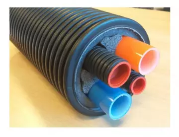 Гибкий трубопровод  2*40*3,7, Кожух 160 мм