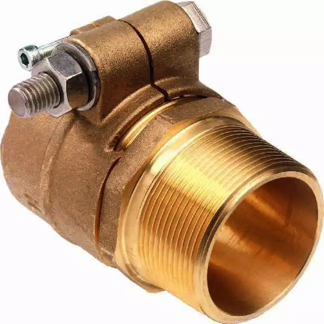 SC40/1.25M. Фитинг концевой (зажимной наконечник) для труб 40/5,5 (PN10 SDR7.4), с наружной резьбой 1 1/4'' M
